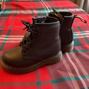 Dr. Martens Black Kids Boots